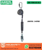 Bloque retráctil MSA de 3 metros con cable de acero VTOHG-031-DE-A - Imagen 2