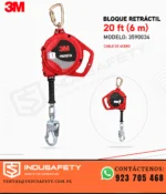 Bloque retráctil 3M Protecta 3590034 de 6 m con cable de acero