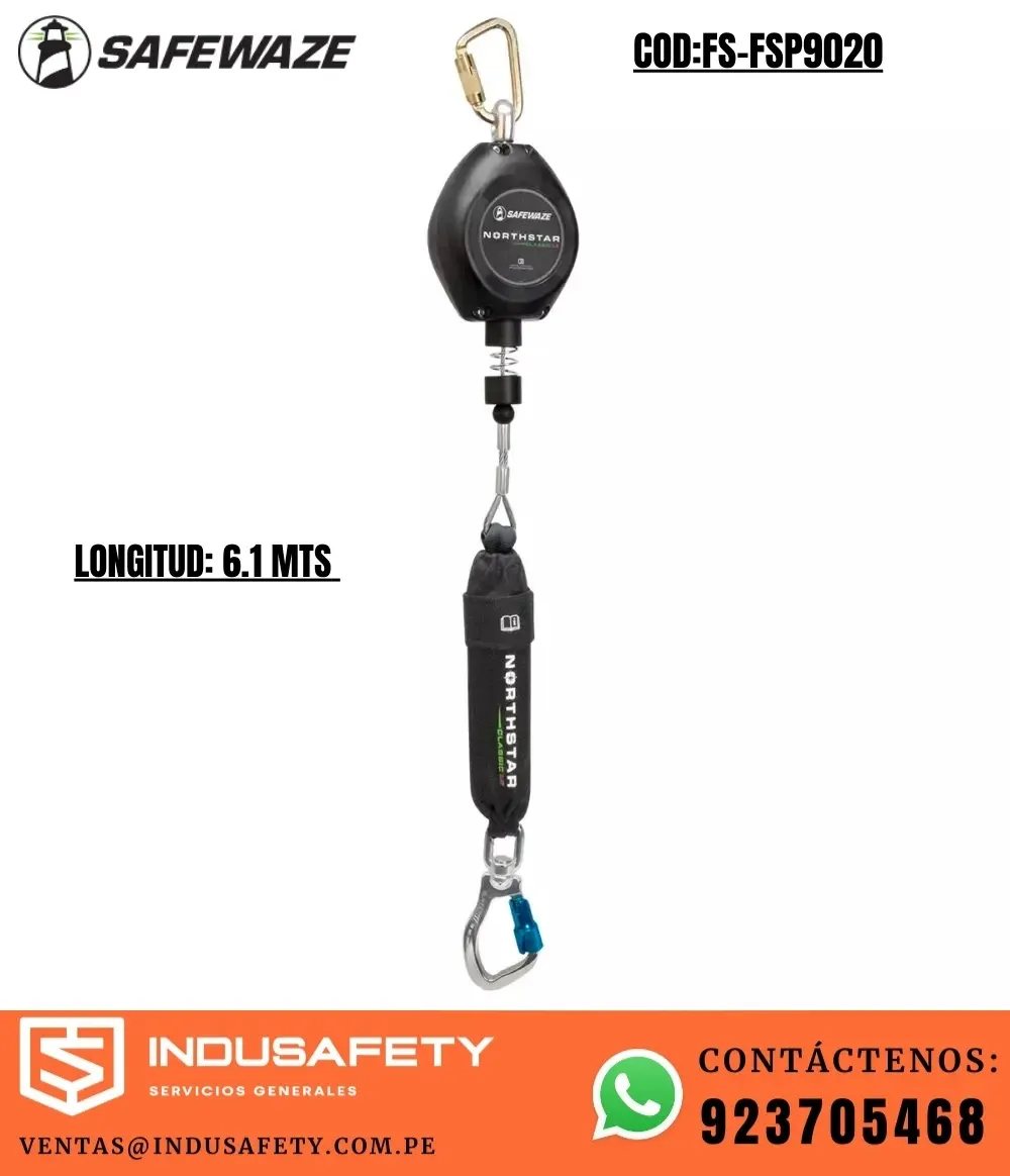 Bloque Retráctil SAFEWAZE FS-FSP9020