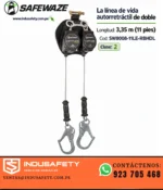 Bloque retráctil doble SafeWaze clase 2 de 3,35 m