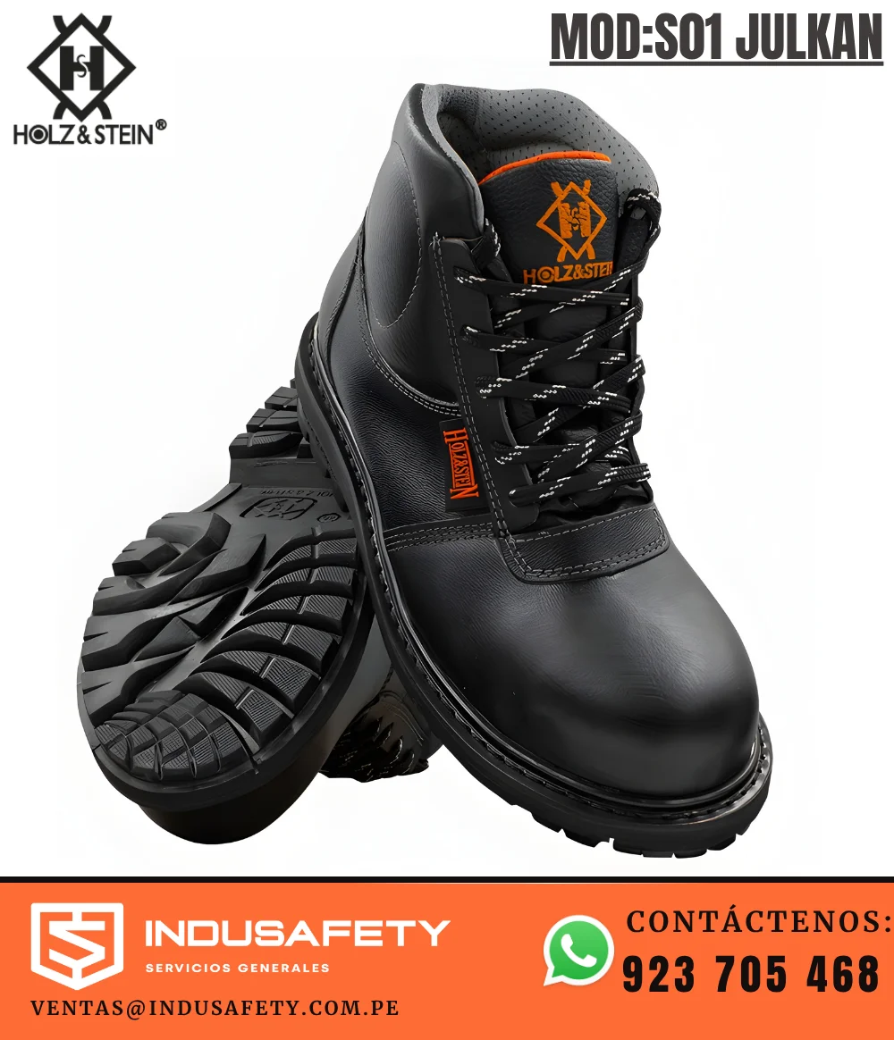 Zapato de seguridad S01 JULKAN Holz&Stein con punta de acero color negro