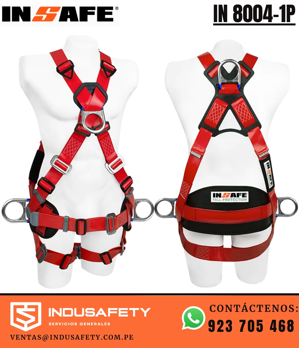 Arnés de poliuretano IN 8004-1P con soporte lumbar