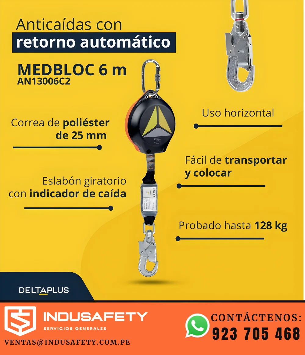 Bloque Retráctil Delta Plus de 6 metros