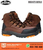 Botín de seguridad dieléctrico antiperforante EINS N79 Búfalo de cuero hidrofugado