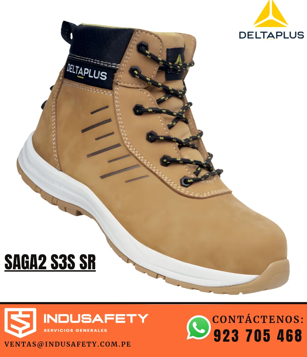 Botín SAGA2 S3S SR Delta Plus beige con puntera composite