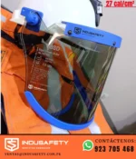 Careta anti arco eléctrico BSD ATPV 27 cal/cm² en casco