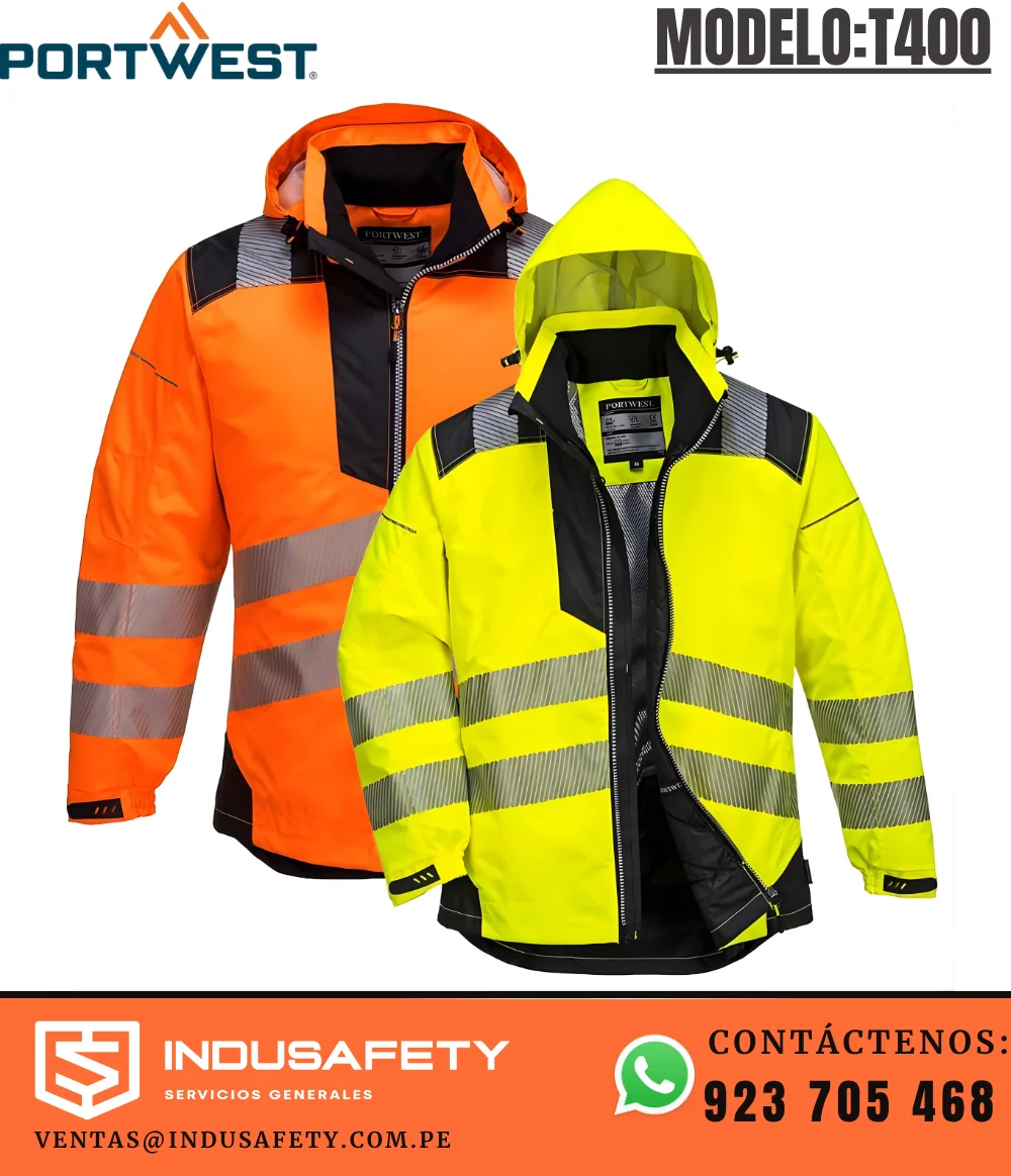 Casaca T400 Portwest de Alta Visibilidad para Mina