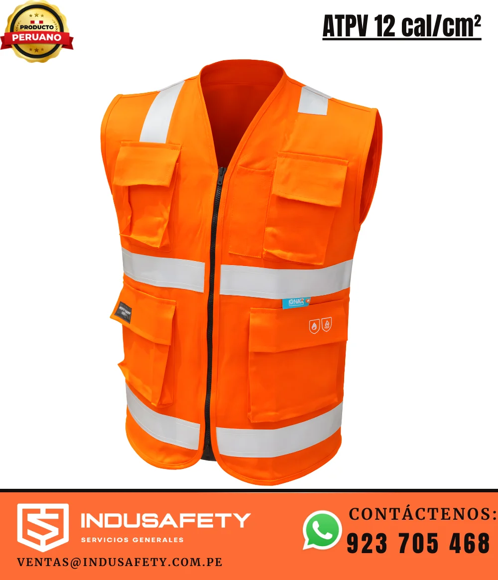 Chaleco ignífugo de 12 cal/cm2 Clase 2
