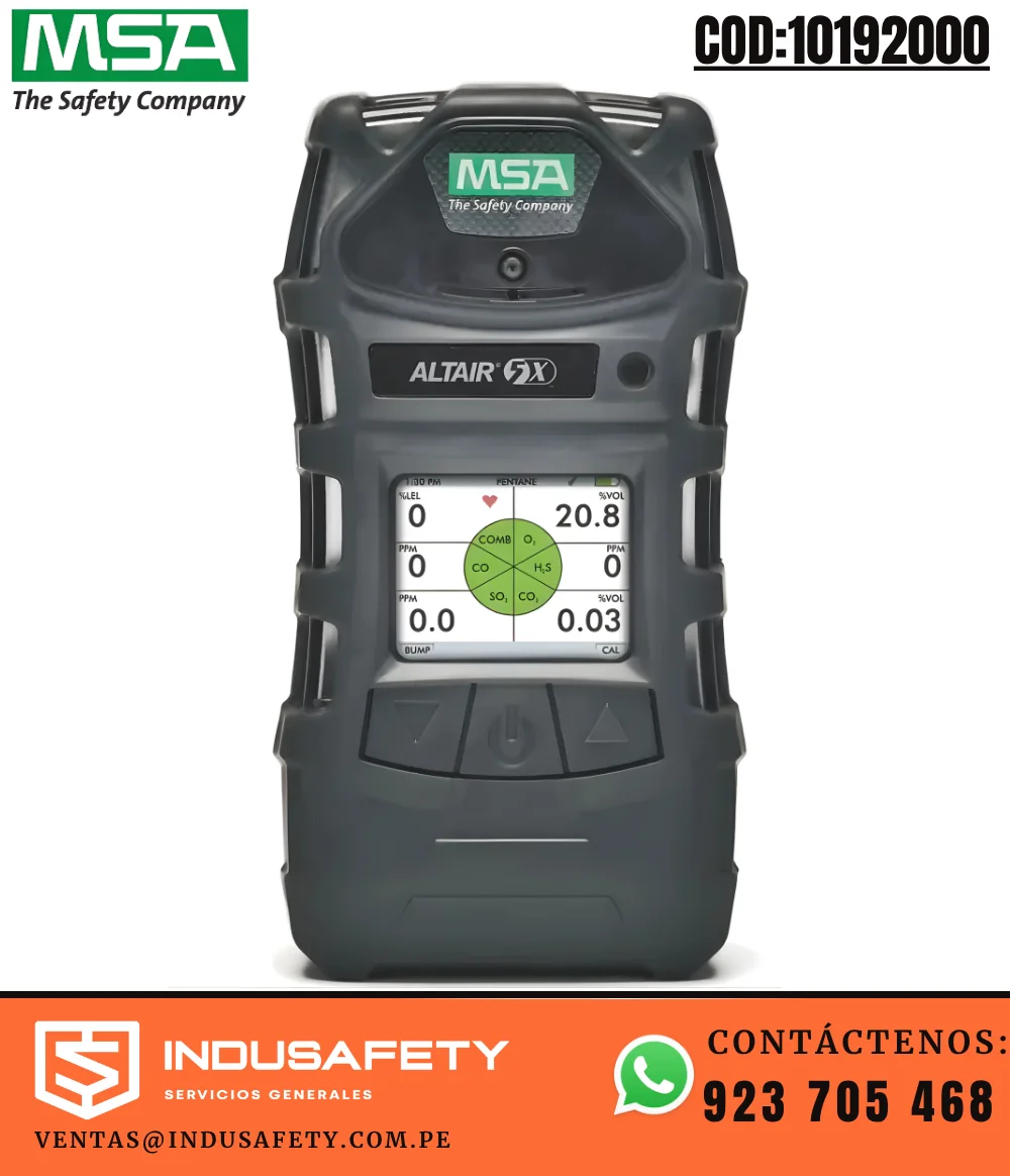 Detector Multigás O2 CO NO2 CO2 MSA ALTAIR 5X 10192000
