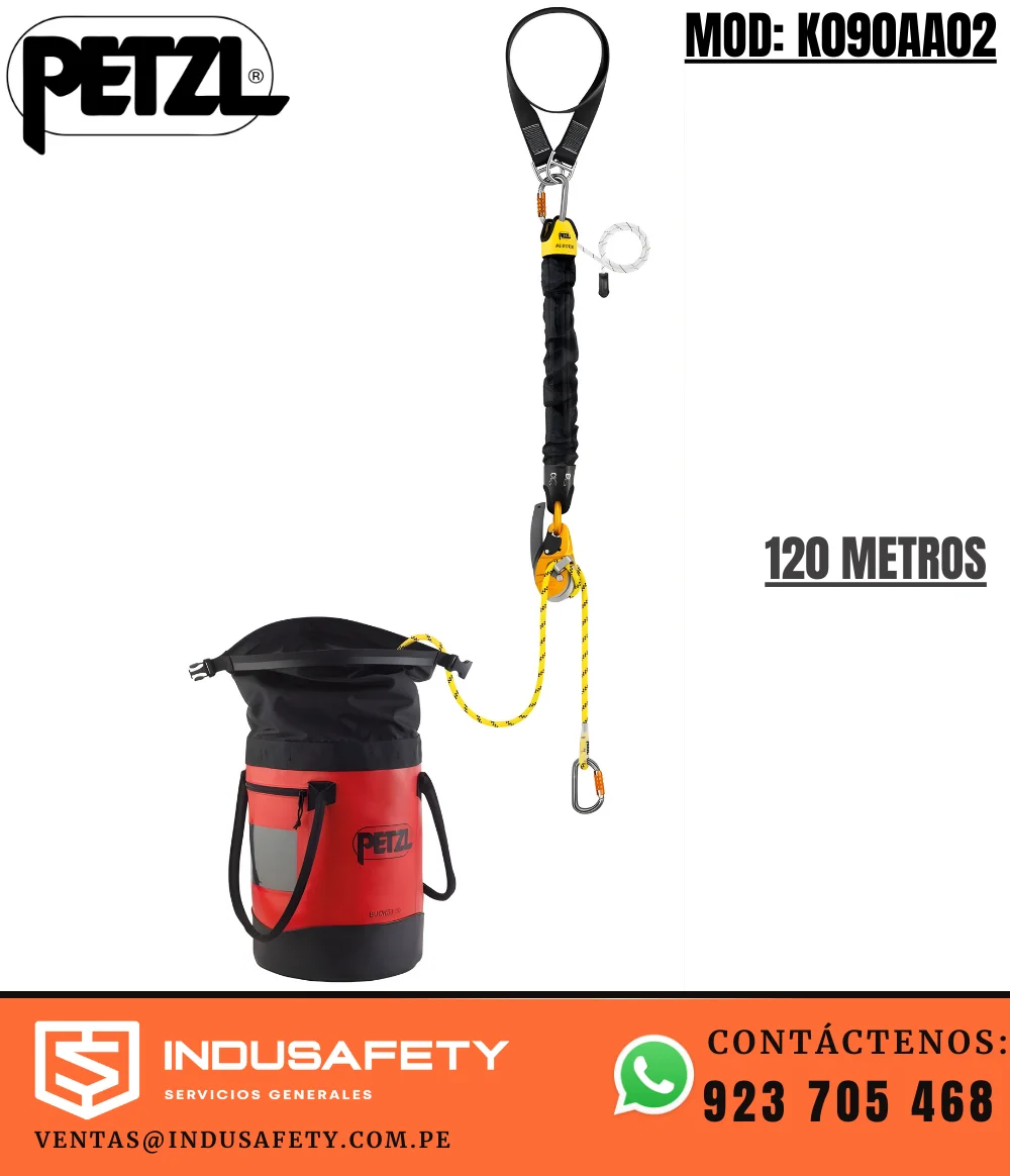 Kit de Rescate JAG RESCUE Petzl 120 m para evacuación