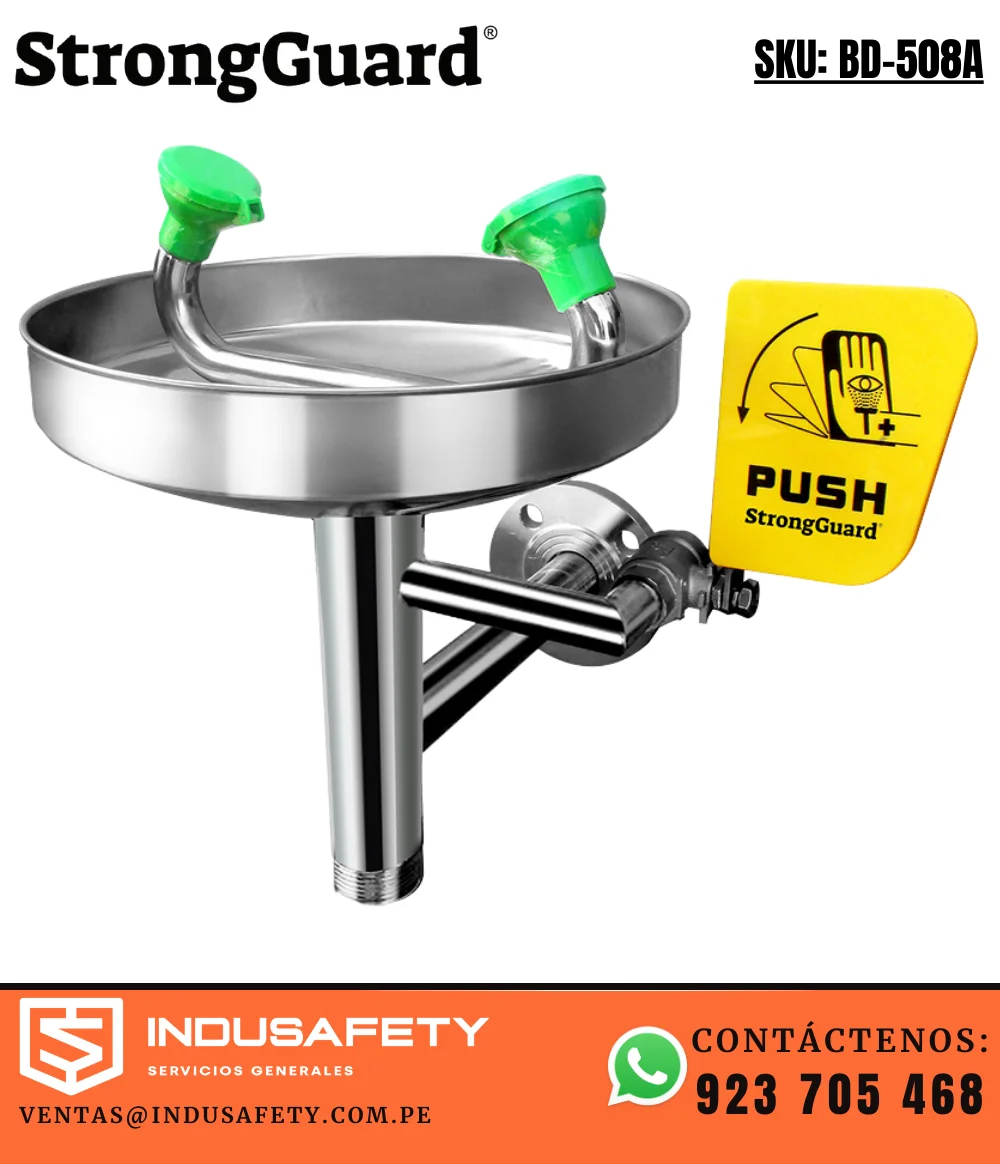 Lavaojos de Pared Acero Inoxidable