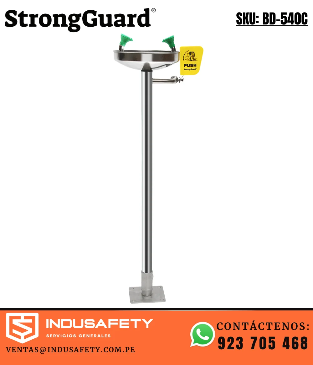 Lavaojos Pedestal de Emergencia SS304 StrongGuard BD-540C