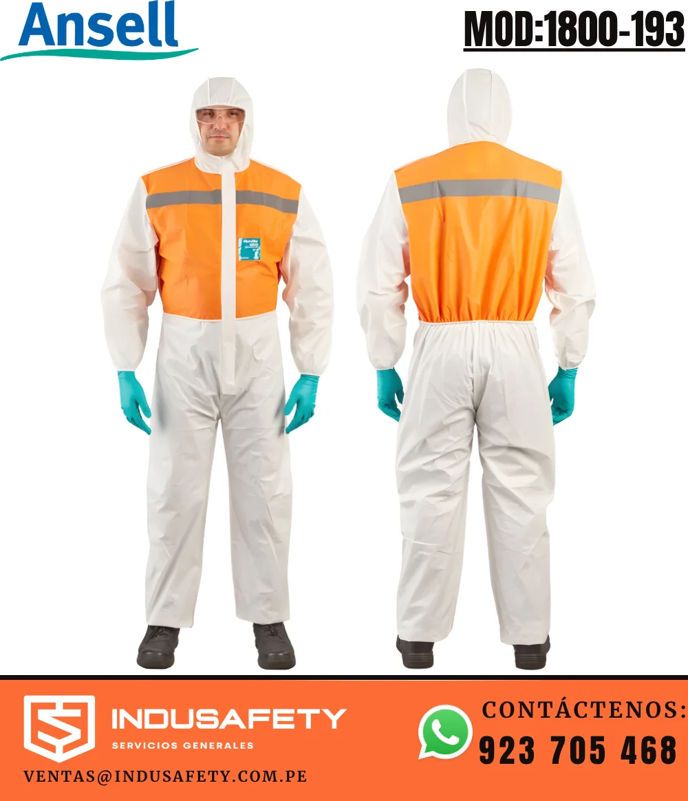 Traje AlphaTec 1800-193 con cinta reflectiva