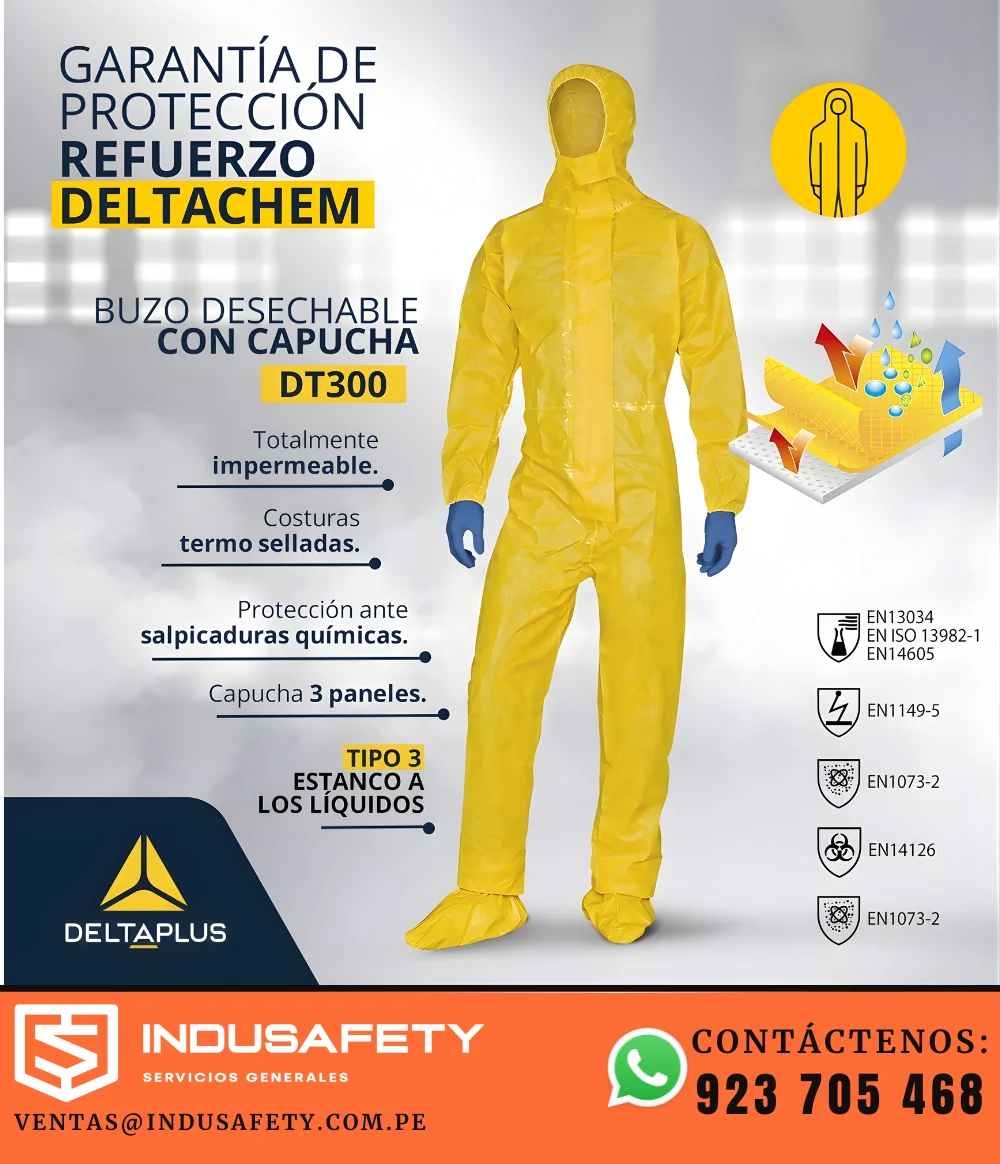 Traje Delta Plus DT300 DELTACHEM de protección química