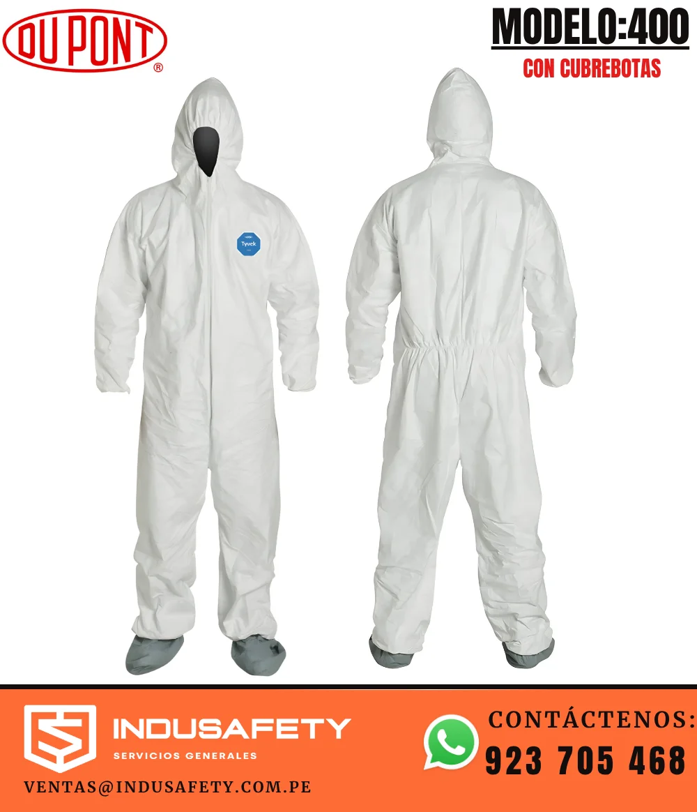 Traje Tyvek DuPont 400 con cubrebotas TY122S