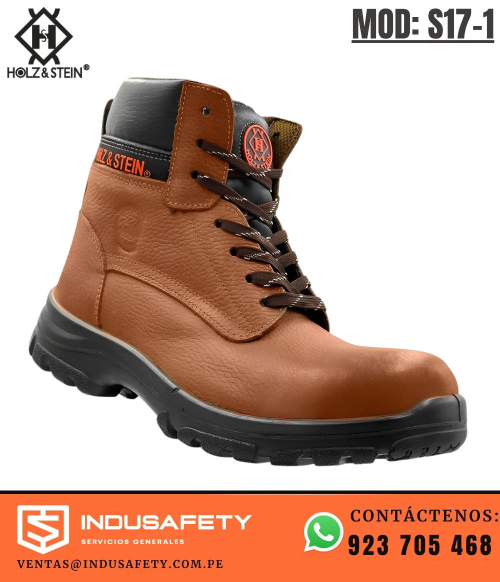 Zapato Dieléctrico S17-1 BOCK Holz&Stein con puntera composite color marrón