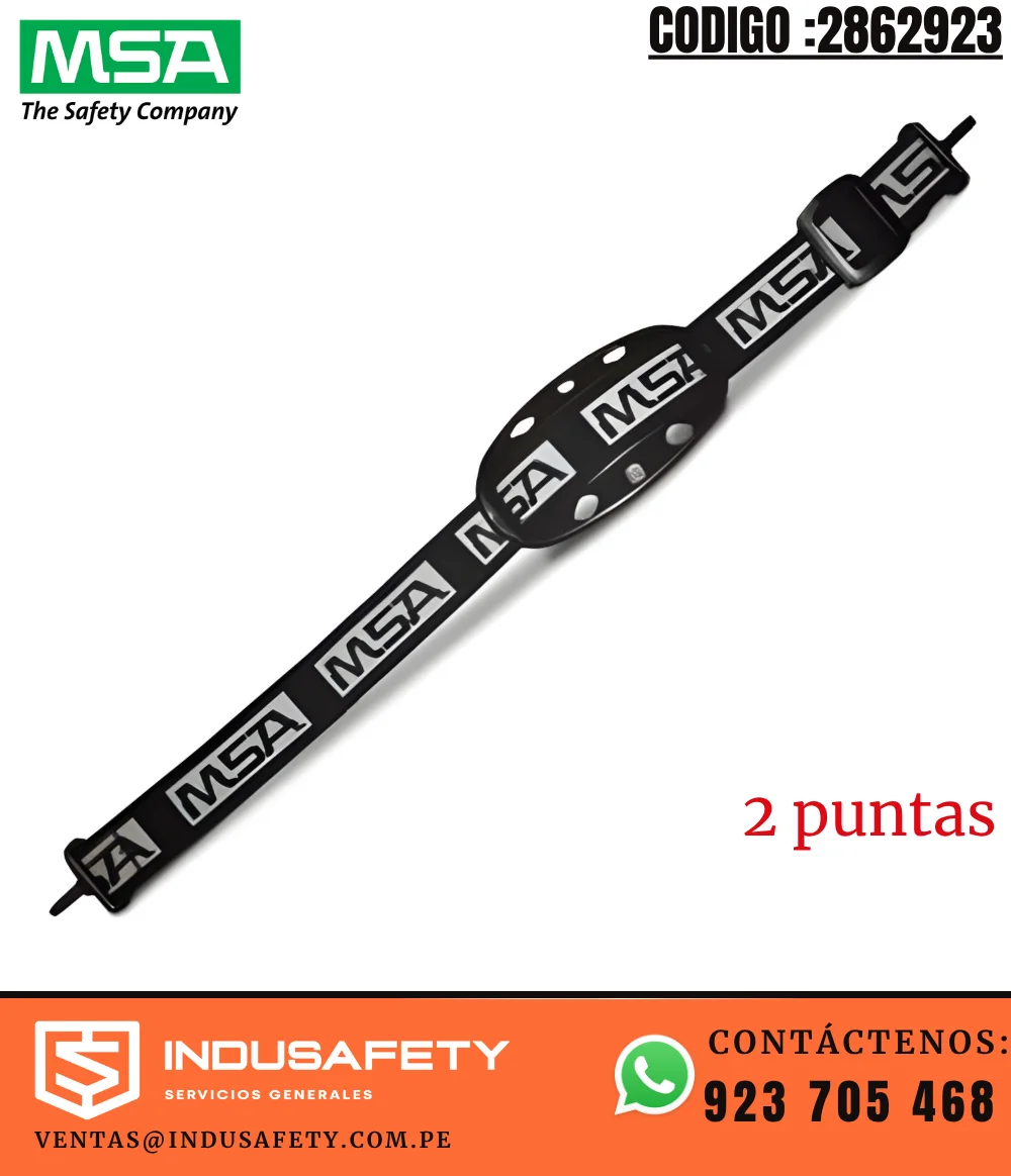 Barbiquejo MSA 2 Puntas para Casco 2862923