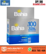 Bloqueador Solar Bahía SPF 100 Sachet x 10 g caja x 20 unidades para protección solar UVA y UVB