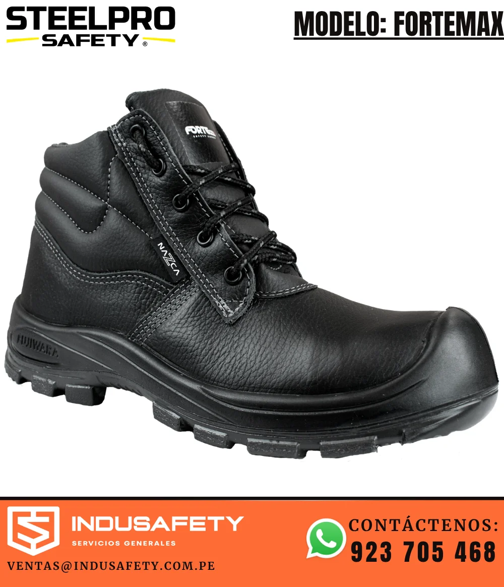 Bota de seguridad Nazca FORTEMAX con puntera composite y plantilla antiperforante