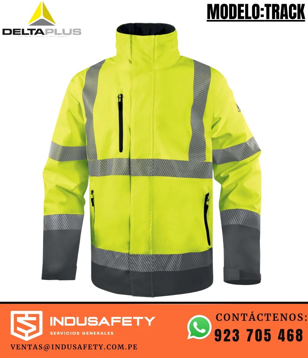 Casaca Delta Plus TRACK Amarillo Fluo-Gris 8000 mm