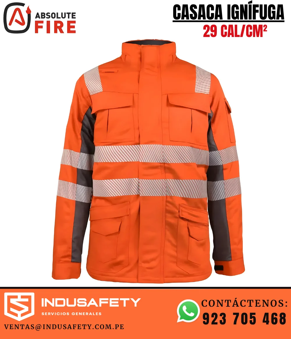 Casaca ignífuga de alta visibilidad Absolute Fire 29 cal/cm² frontal
