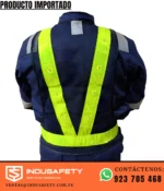 Chaleco de seguridad con luces LED importado vista posterior