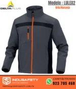 Chaqueta Delta Plus LULEA2 Gris/Naranja softshell cortaviento e hidrófuga