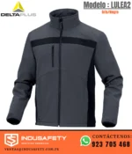 Chaqueta Delta Plus LULEA2 Gris/Negro softshell cortaviento e hidrófuga
