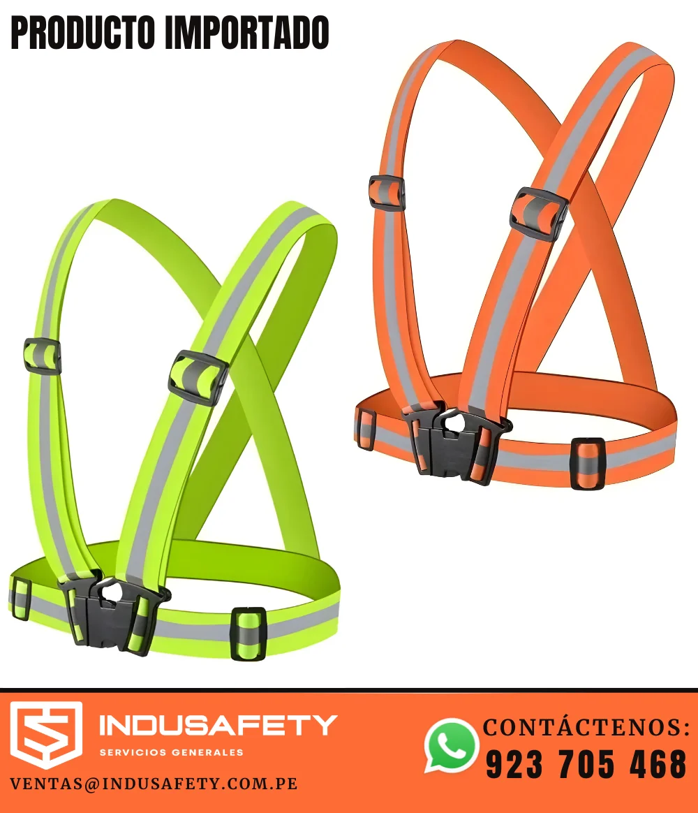 Cruceta reflectiva elástica de alta visibilidad ajustable