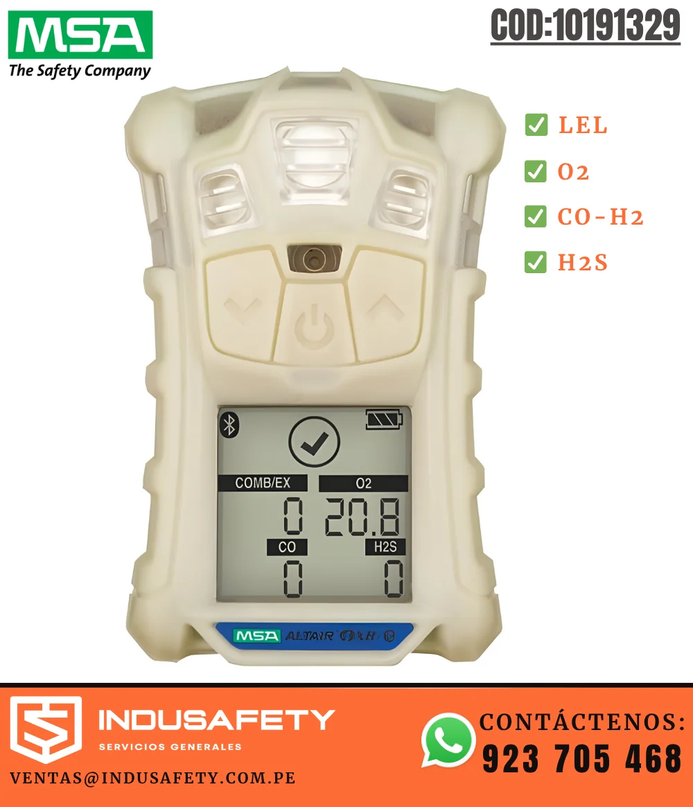 Detector de Gases LEL O2 CO-H2 H2S MSA ALTAIR 4XR