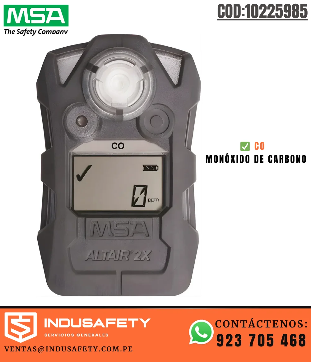 Detector Monogas CO Monóxido de Carbono MSA