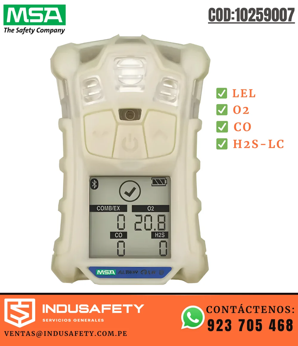 Detector Multigás MSA ALTAIR 4XR 10259007 con sensores LEL O2 CO H2S-LC