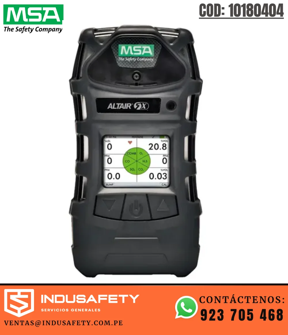 Detector Multigas MSA ALTAIR 5X de 5 Gases LEL, O2, CO, NO2 y CO2