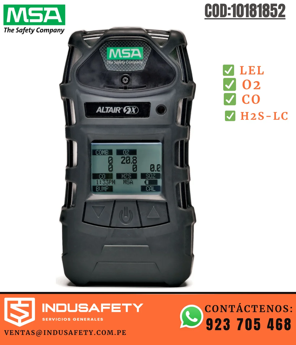 Detector Multigas MSA ALTAIR 5X LEL O2 CO H2S-LC