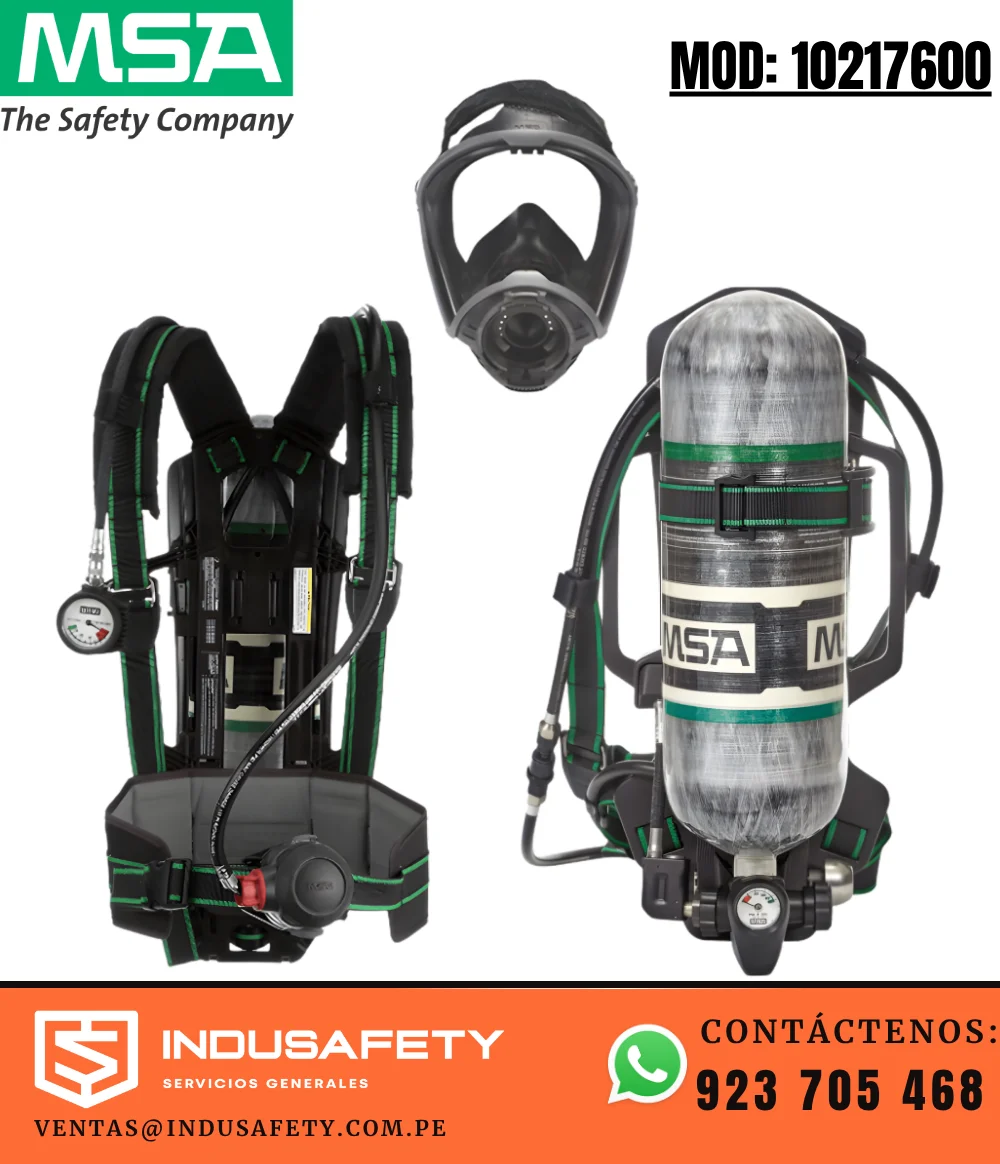 Equipo de Respiración Autónoma MSA G1 4500 PSI 60 Minutos