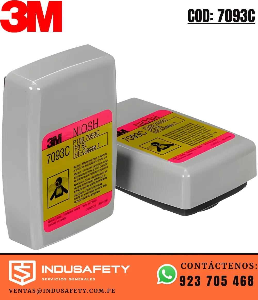 Filtro 3M 7093C P100 para partículas y Fluoruro de Hidrógeno.