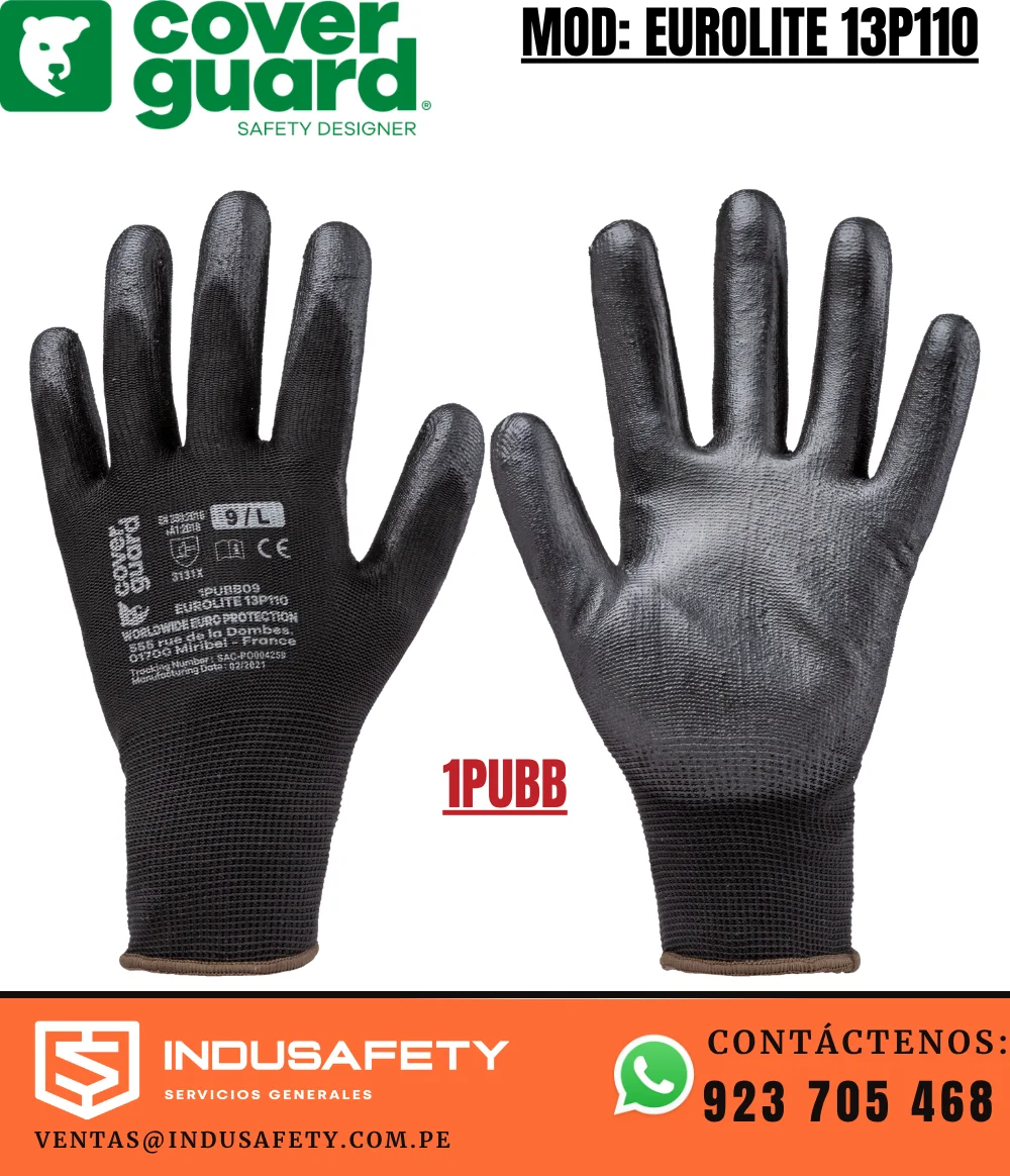 Guante de Precisión Coverguard EUROLITE 13P110 con Recubrimiento PU