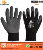 Guante G40 Látex Kleenguard negro gris para protección industrial
