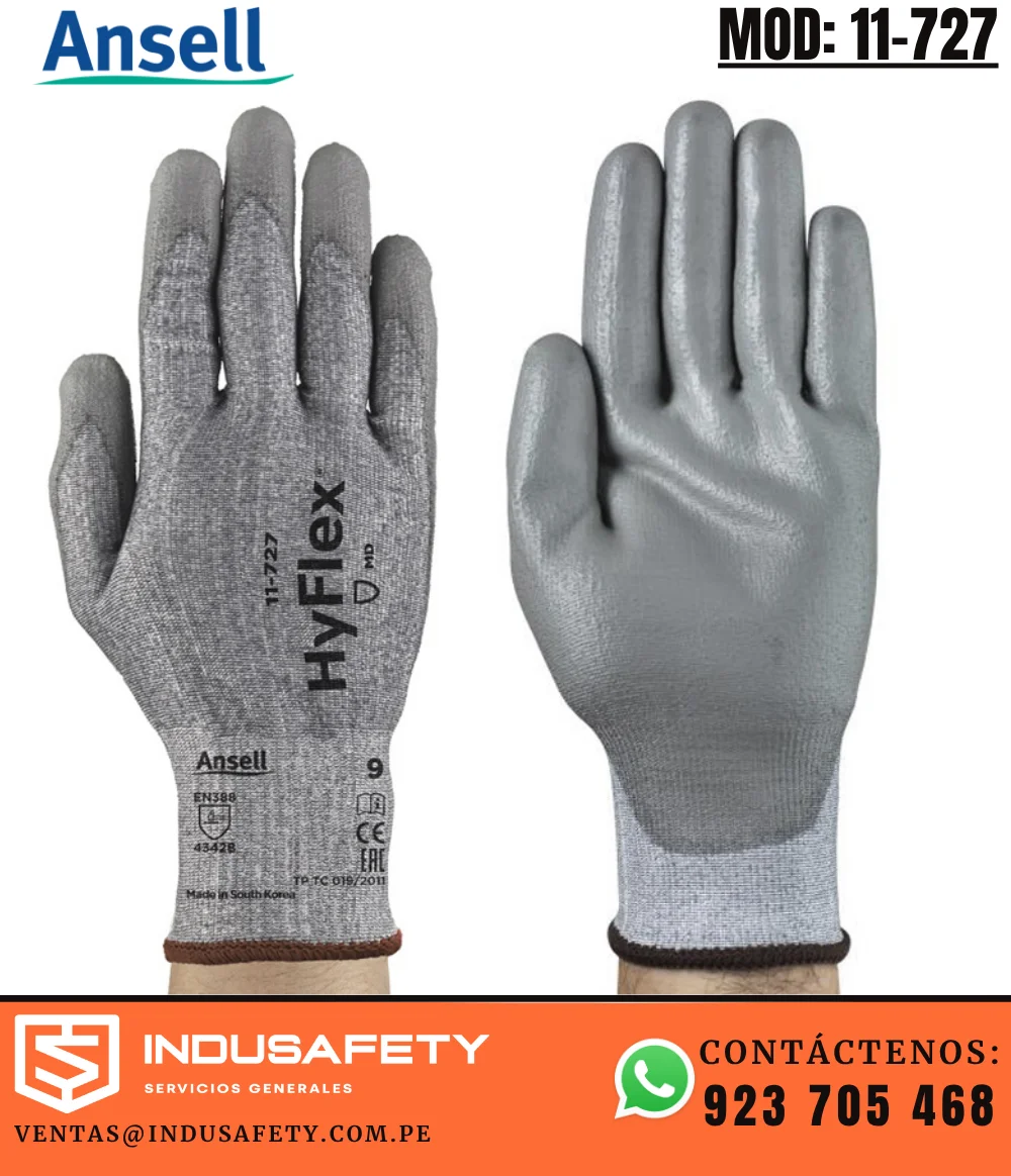 Guante HyFlex 11-727 Ansell anticorte ultraligero