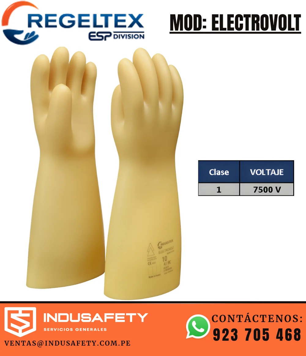 Guantes Dieléctricos Regeltex Clase 1 (7500 V) ELECTROVOLT MO8110