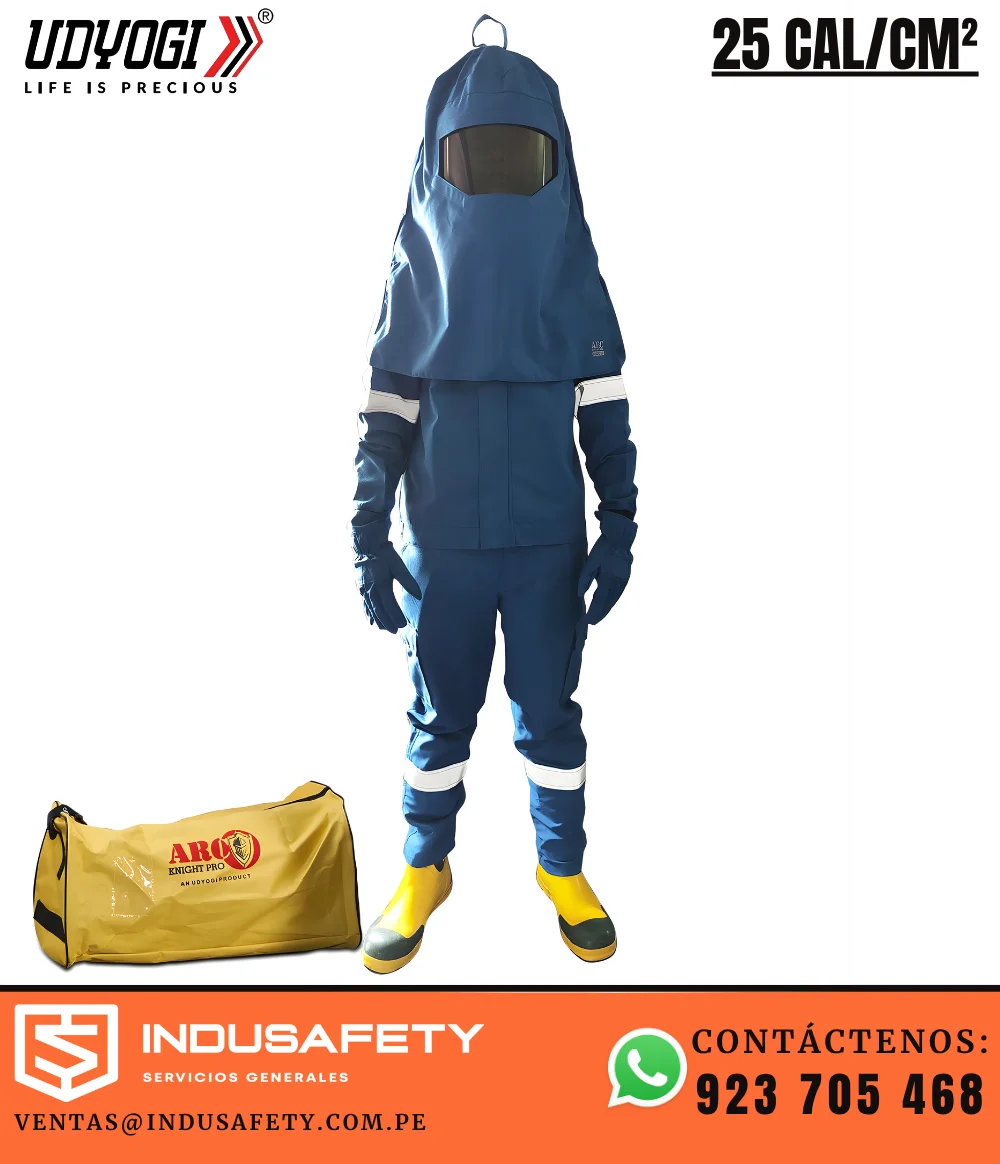 Kit anti arco eléctrico 25 cal/cm² categoría 3 inherente