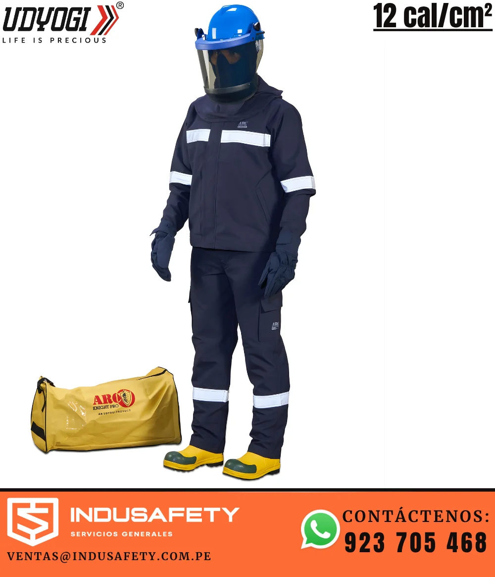 Kit de Traje para Arco Eléctrico 12 cal/cm² Categoría 2 Udyogi Arc Knight Pro