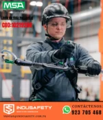 Línea de Vida Horizontal MSA 10219288 en uso para trabajos en altura