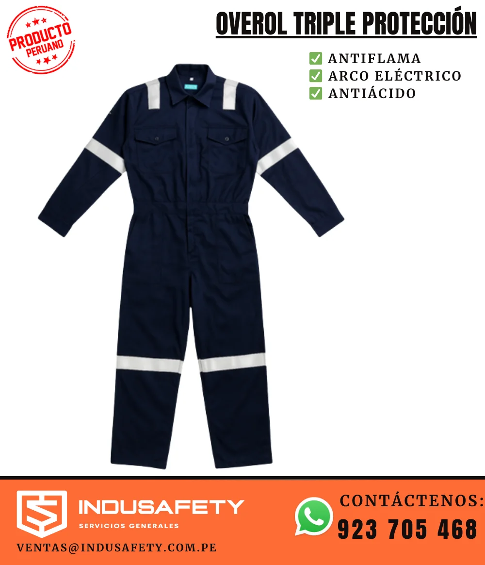 Mameluco ignífugo triple protección