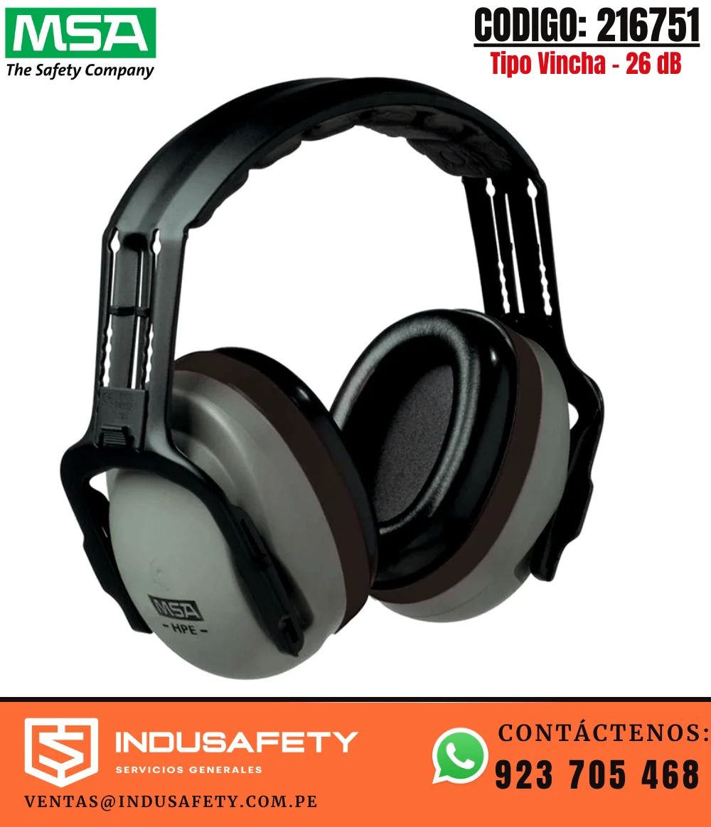 Orejera MSA HPE Tipo Vincha 26 dB 216751