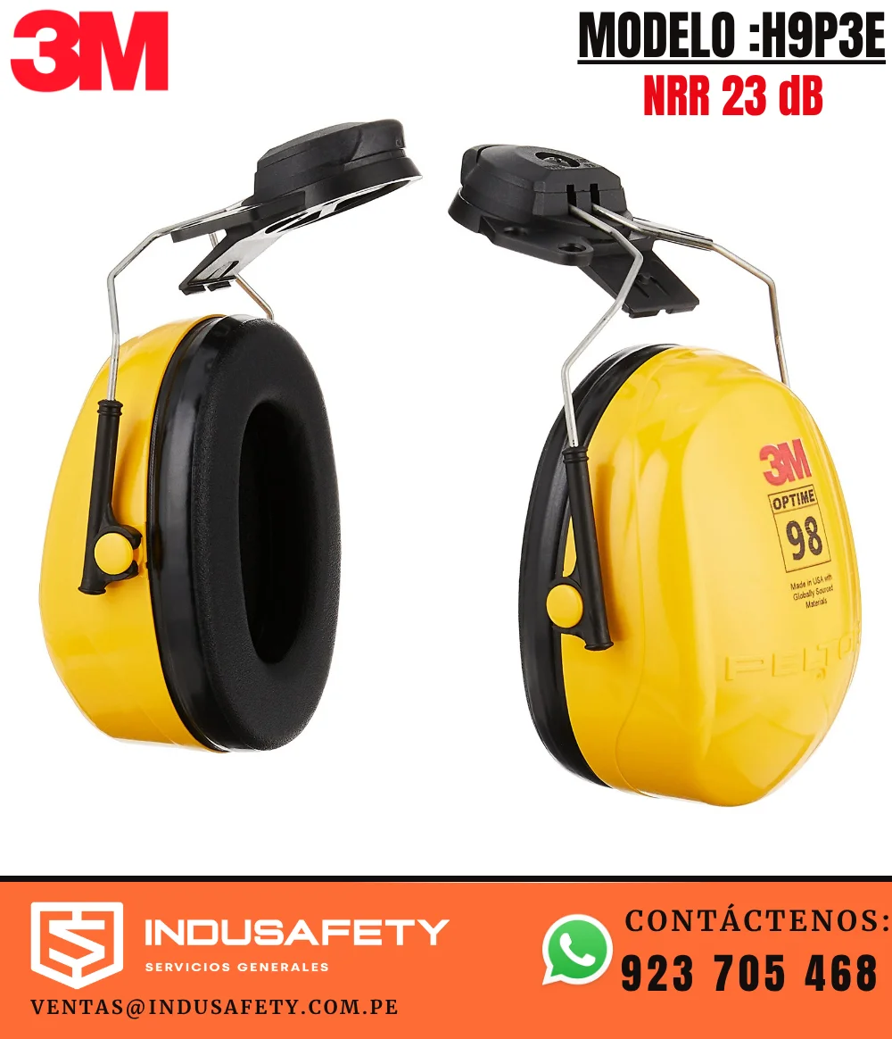 Orejeras 3M Peltor H9P3E Adaptable al Casco con NRR 23 dB