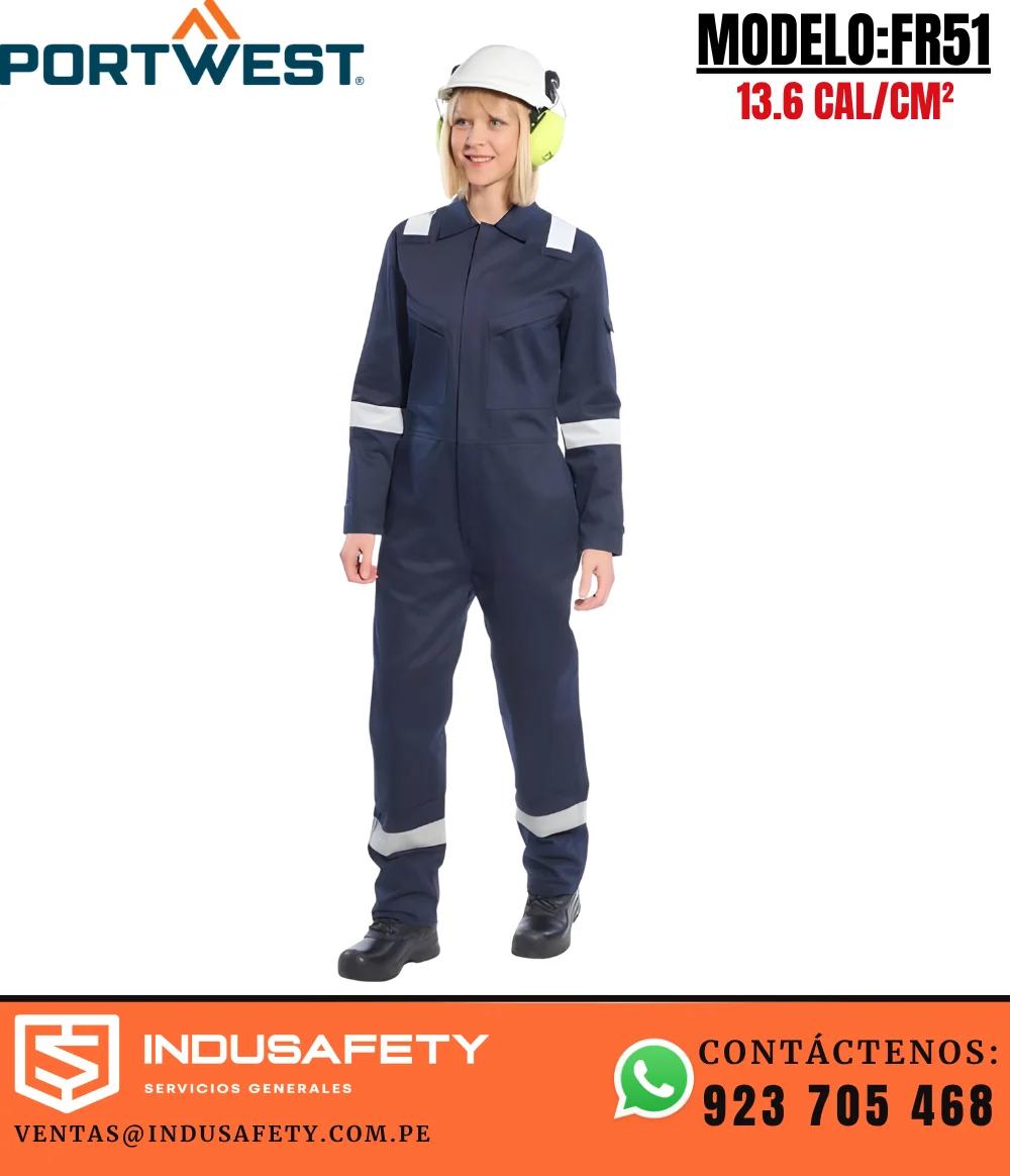Overol ignífugo para mujer Portwest FR51 Bizflame Plus
