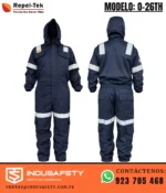 overol ignífugo triple protección Repel-Tek O-26TH vista frontal y espalda