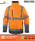 Parka Delta Plus TRACK Naranja Fluo-Gris frontal 8000 mm