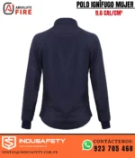 Polo ignífugo para mujer resistente a la llama 9.6 cal/cm² posterior